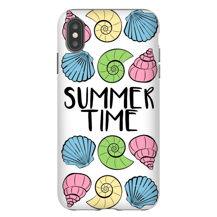iPhone Xs Max StrongFit Summer Time Shells by Martina