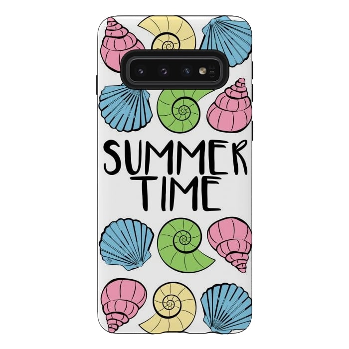 Galaxy S10 StrongFit Summer Time Shells by Martina