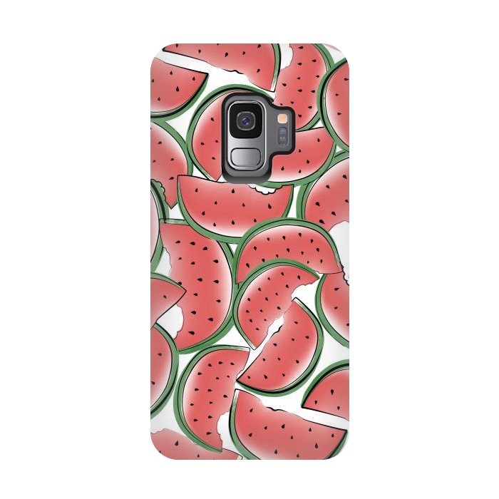 Galaxy S9 StrongFit Water melon pattern by Martina