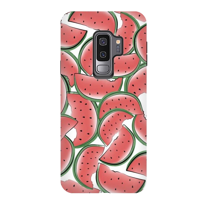Galaxy S9 plus StrongFit Water melon pattern by Martina