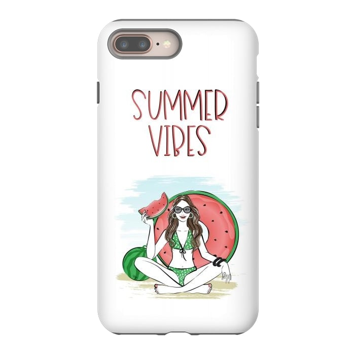 iPhone 8 plus StrongFit Summer vibes girl by Martina
