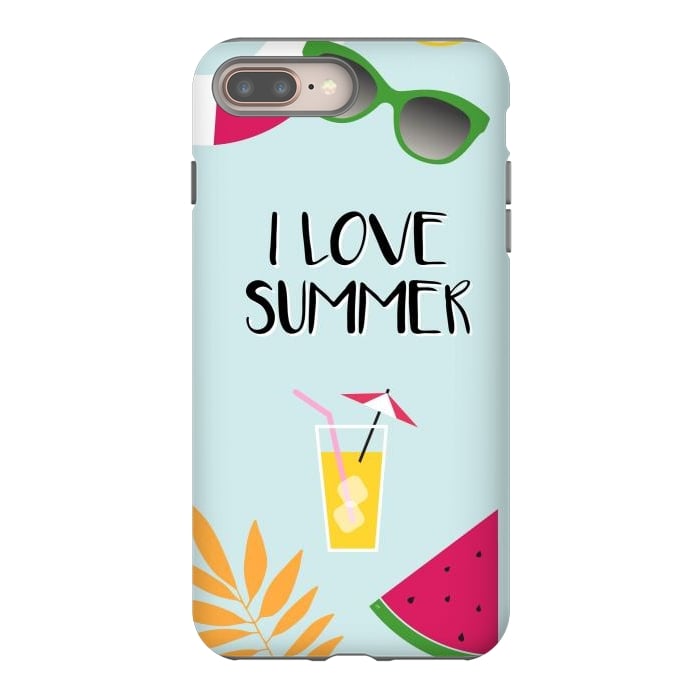 iPhone 7 plus StrongFit I love summer by Martina