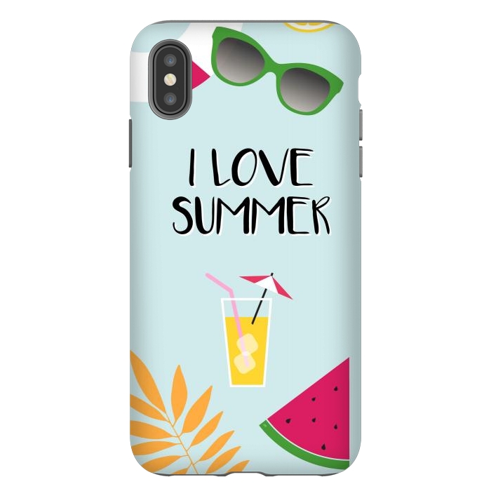 iPhone Xs Max StrongFit I love summer by Martina