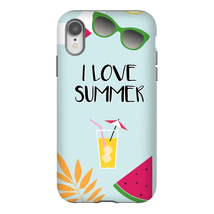 iPhone Xr StrongFit I love summer by Martina