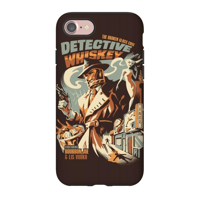 iPhone 7 StrongFit Detective Whiskey by Ilustrata