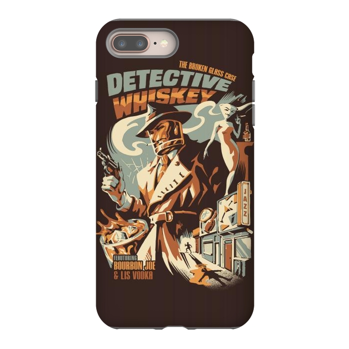 iPhone 7 plus StrongFit Detective Whiskey by Ilustrata