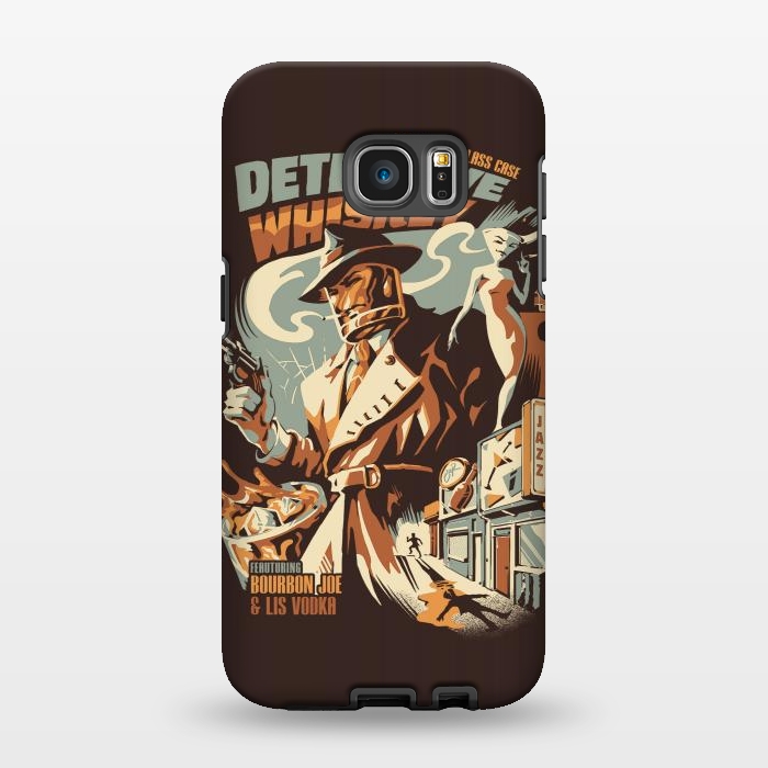 Galaxy S7 EDGE StrongFit Detective Whiskey by Ilustrata