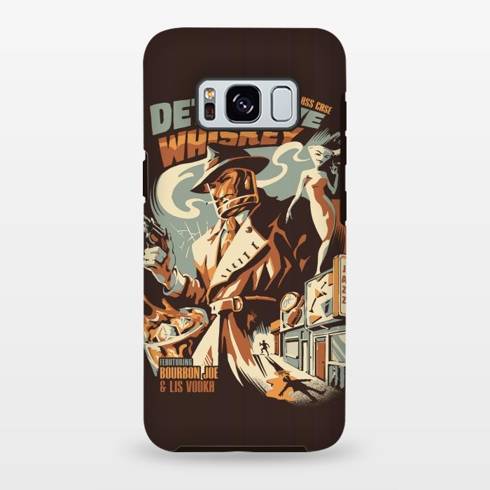 Galaxy S8 plus StrongFit Detective Whiskey by Ilustrata