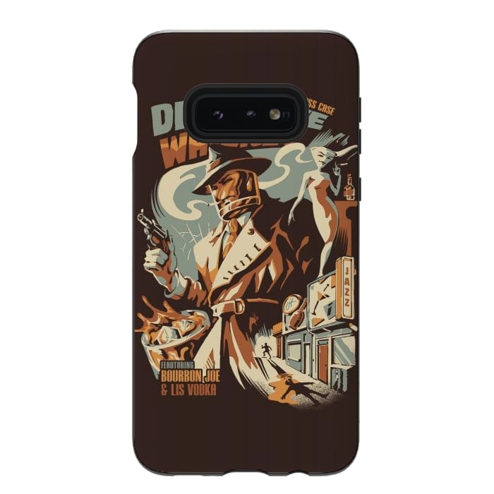 Galaxy S10e StrongFit Detective Whiskey by Ilustrata