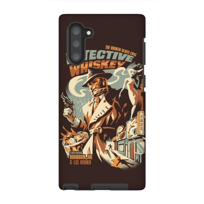 Galaxy Note 10 StrongFit Detective Whiskey by Ilustrata