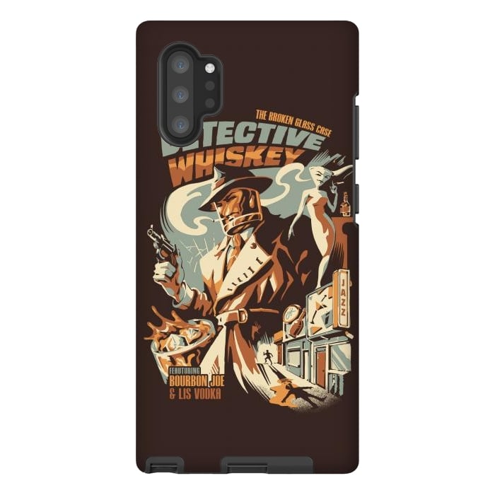 Galaxy Note 10 plus StrongFit Detective Whiskey by Ilustrata