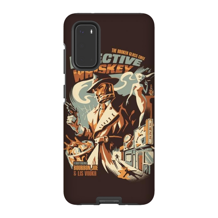 Galaxy S20 StrongFit Detective Whiskey by Ilustrata