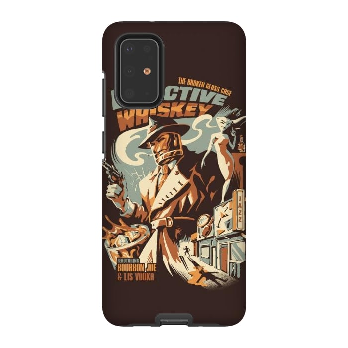 Galaxy S20 Plus StrongFit Detective Whiskey by Ilustrata