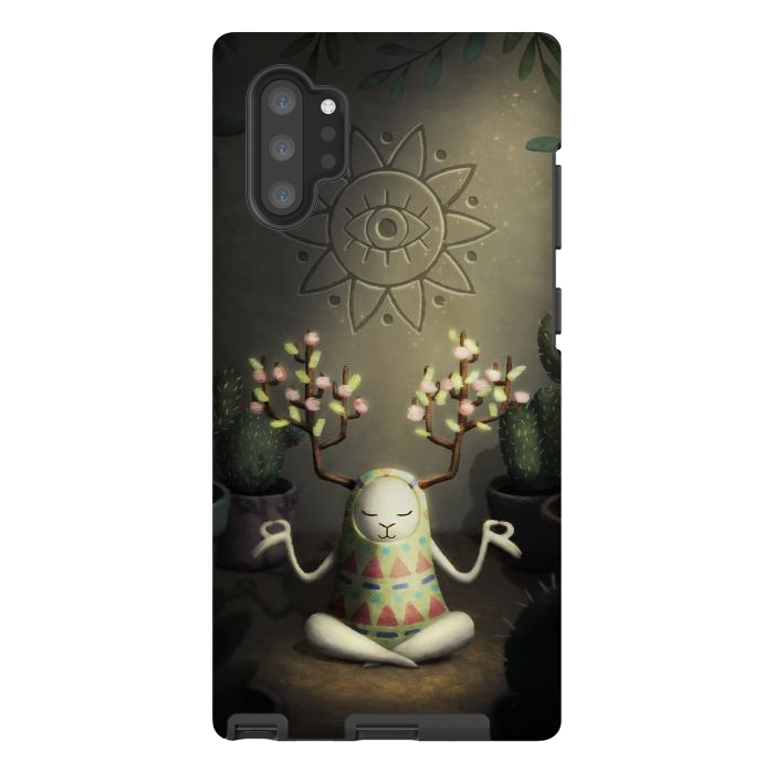 Galaxy Note 10 plus StrongFit Cactus garden by Laura Nagel