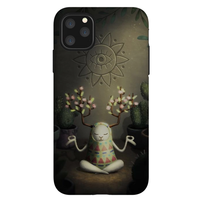 iPhone 11 Pro Max StrongFit Cactus garden by Laura Nagel