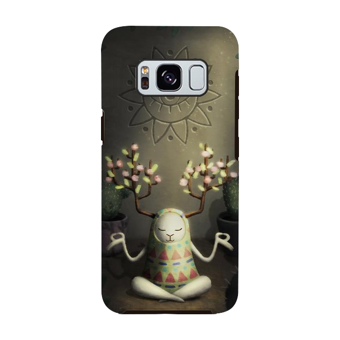 Galaxy S8 StrongFit Cactus garden by Laura Nagel