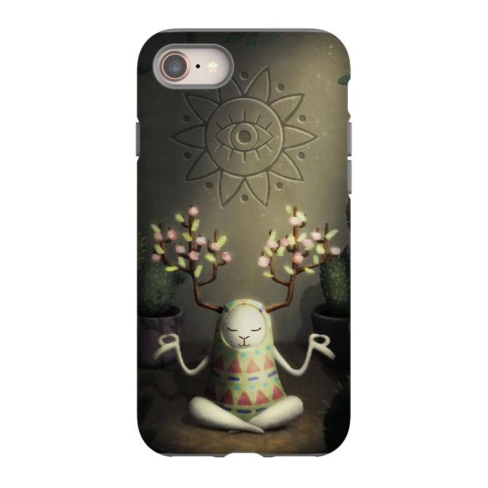 iPhone 8 StrongFit Cactus garden by Laura Nagel