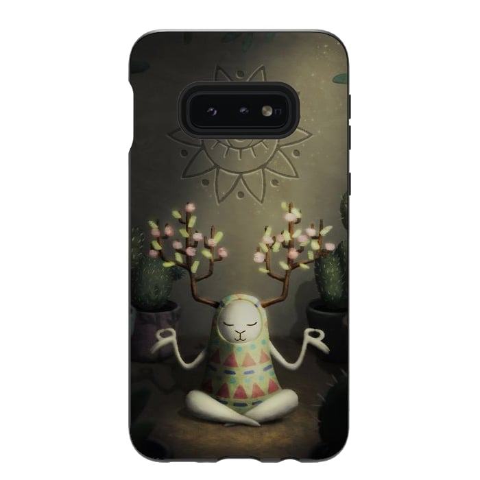 Galaxy S10e StrongFit Cactus garden by Laura Nagel