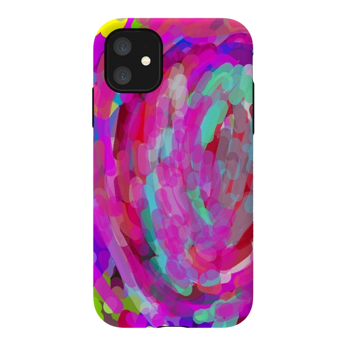 iPhone 11 StrongFit Colorful love by Josie