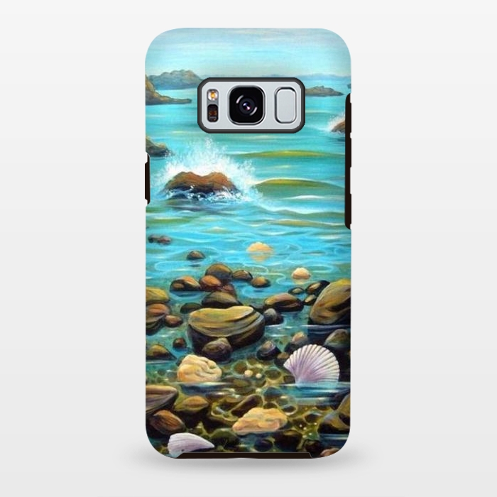 Galaxy S8 plus StrongFit Rocky Shore by Irina Velman