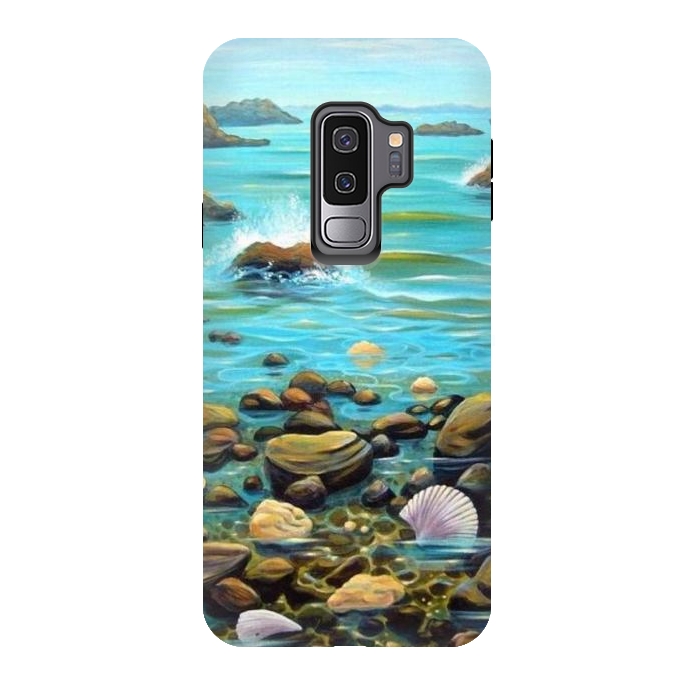 Galaxy S9 plus StrongFit Rocky Shore by Irina Velman