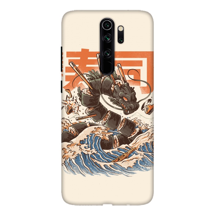 Redmi Note 8 pro SlimFit Great Sushi Dragon  por Ilustrata