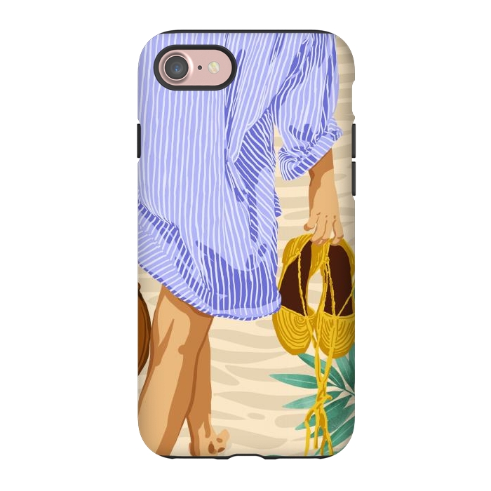 iPhone 7 StrongFit I followed my heart & it led me to the beach | Boho Ocean Sand Sea Beachy Fashion Summer by Uma Prabhakar Gokhale