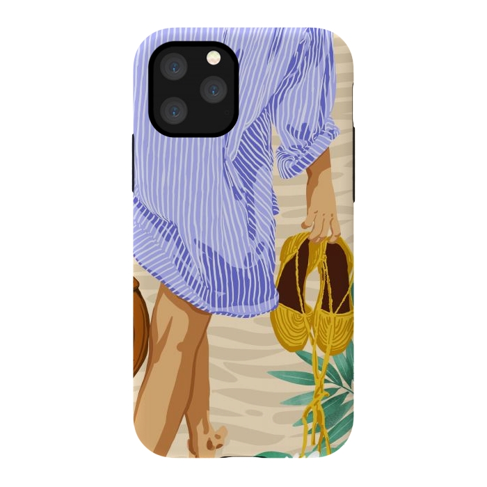 iPhone 11 Pro StrongFit I followed my heart & it led me to the beach | Boho Ocean Sand Sea Beachy Fashion Summer by Uma Prabhakar Gokhale