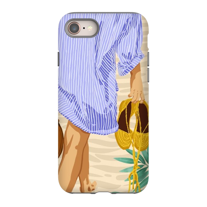 iPhone SE StrongFit I followed my heart & it led me to the beach | Boho Ocean Sand Sea Beachy Fashion Summer by Uma Prabhakar Gokhale