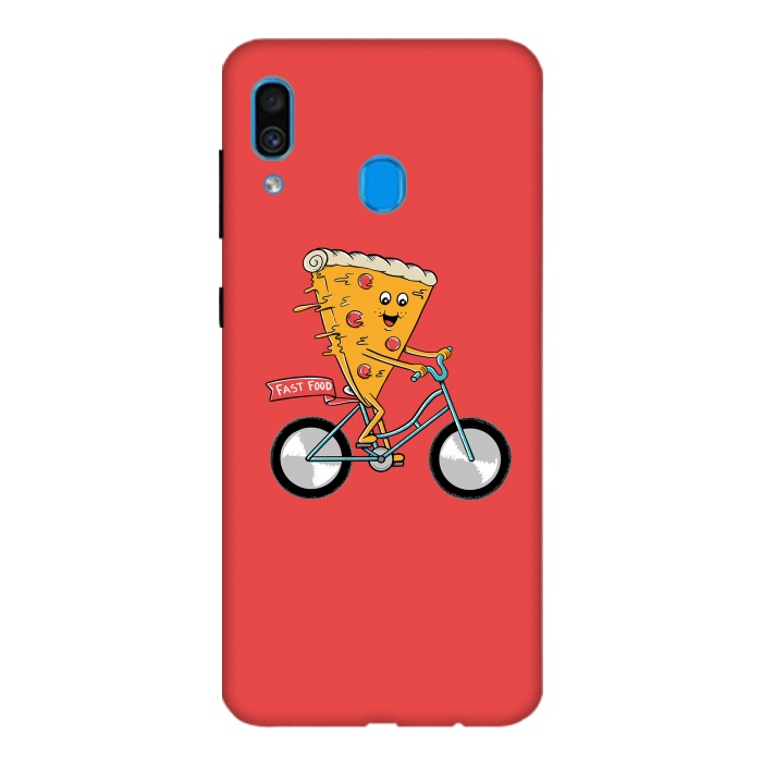 Galaxy A20 / A30 SlimFit Pizza Fast Food Red por Coffee Man