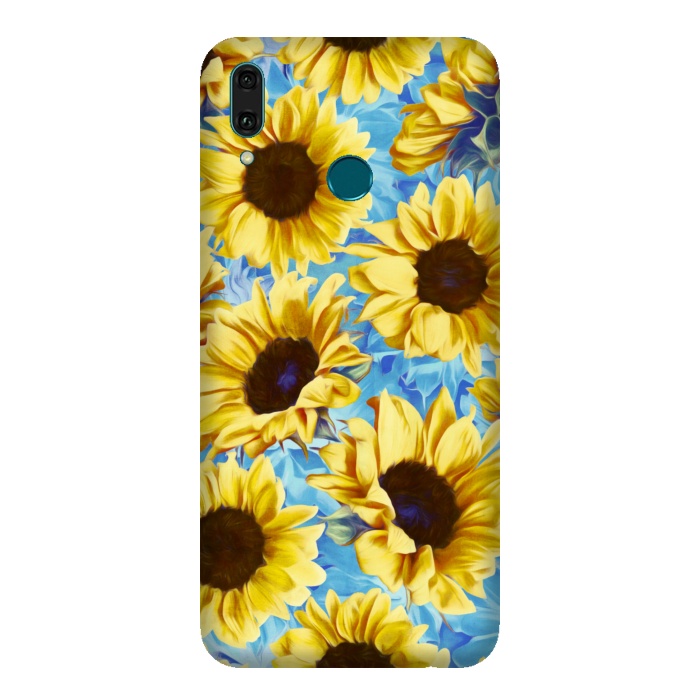 Y9 2019 SlimFit Dreamy Sunflowers on Blue por Micklyn Le Feuvre
