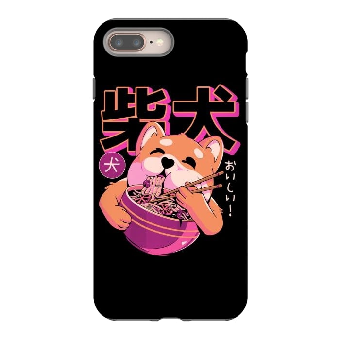 iPhone 7 plus StrongFit Shiba Noodles by Ilustrata