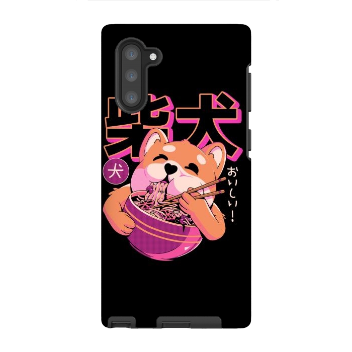 Galaxy Note 10 StrongFit Shiba Noodles by Ilustrata