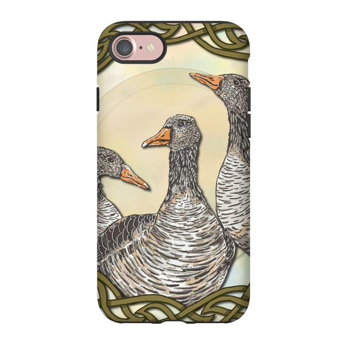 iPhone 7 StrongFit Celtic Goose by Lotti Brown