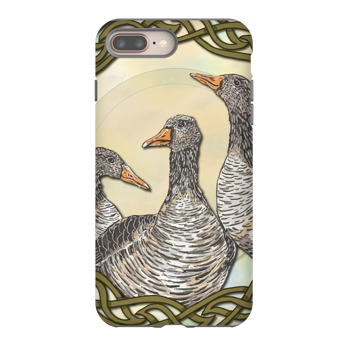 iPhone 7 plus StrongFit Celtic Goose by Lotti Brown