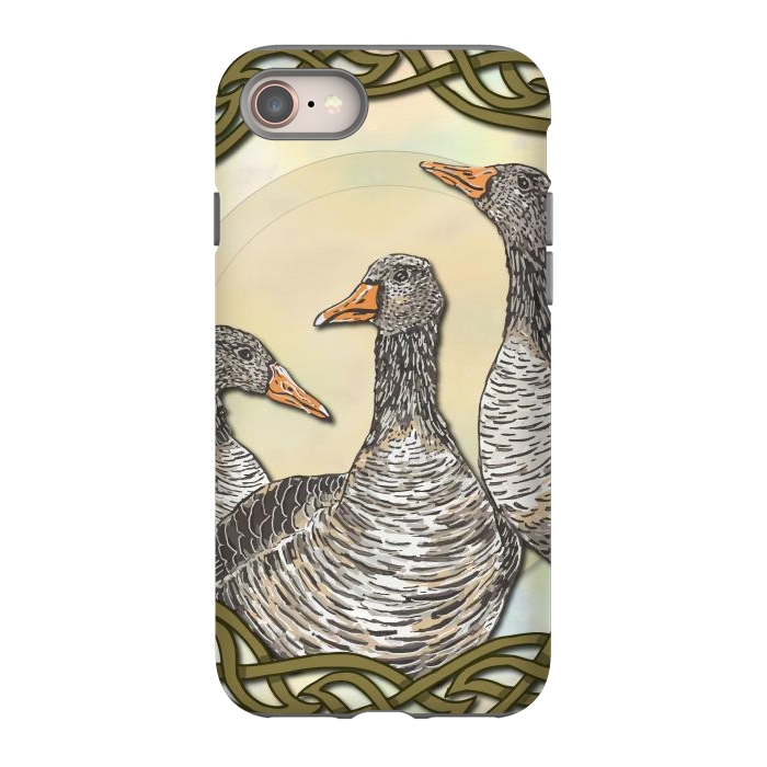 iPhone 8 StrongFit Celtic Goose by Lotti Brown
