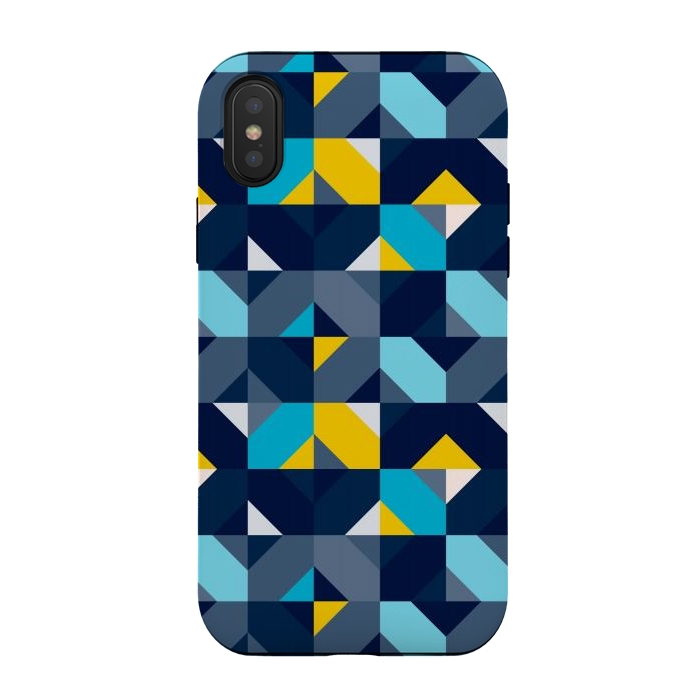 iPhone Xs / X StrongFit Geometric Hypnotic Shapes by TMSarts