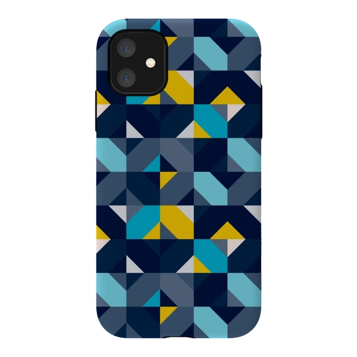 iPhone 11 StrongFit Geometric Hypnotic Shapes by TMSarts
