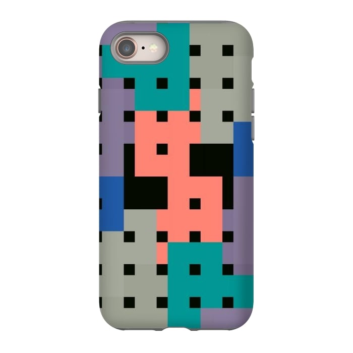 iPhone SE StrongFit Geo Repeat Squares by TMSarts