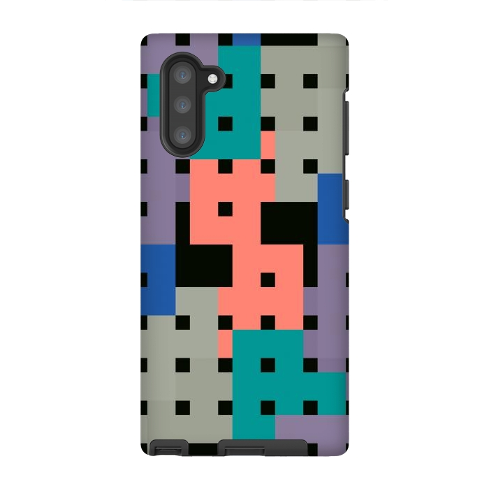 Galaxy Note 10 StrongFit Geo Repeat Squares by TMSarts