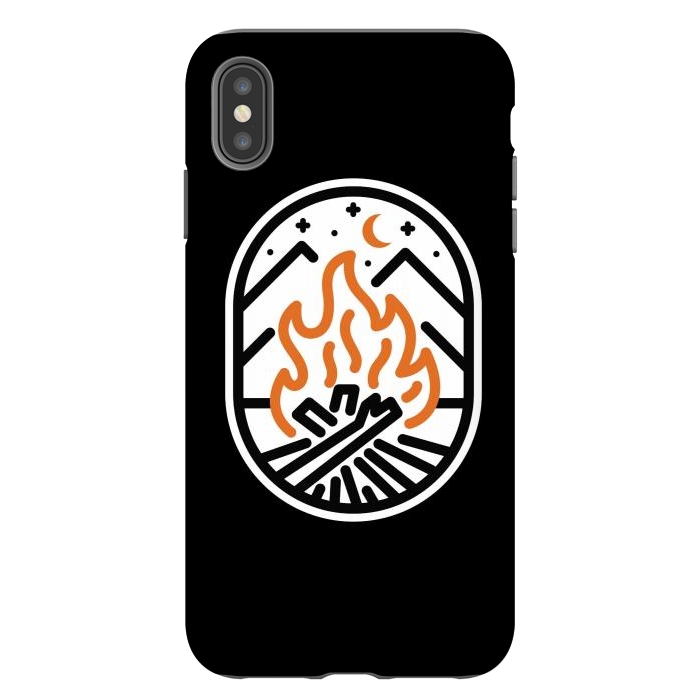 iPhone Xs Max StrongFit Camp Fire 1 by Afif Quilimo