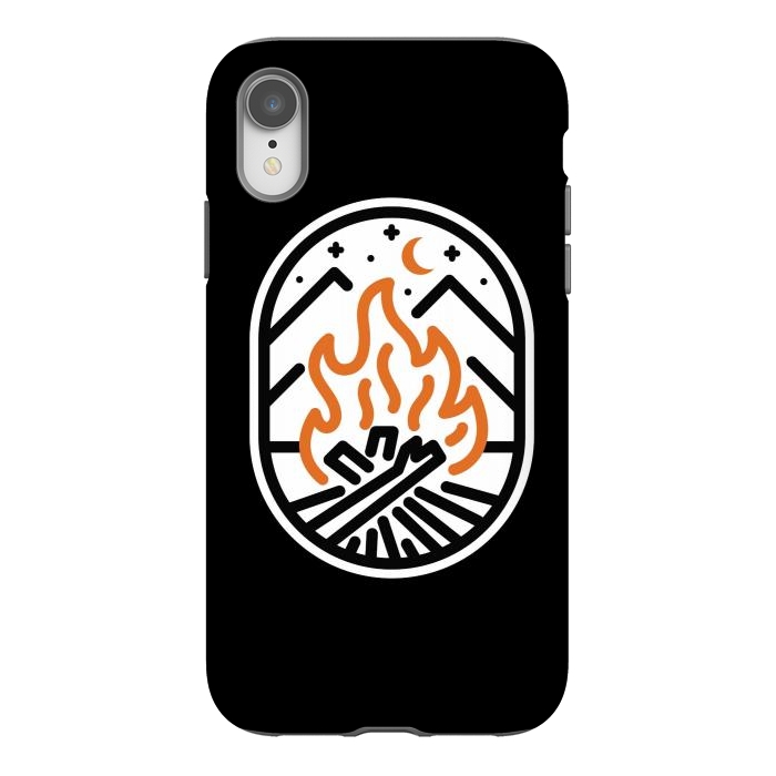 iPhone Xr StrongFit Camp Fire 1 by Afif Quilimo