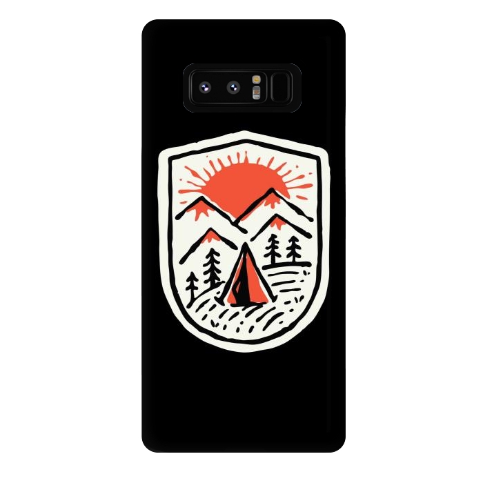 Galaxy Note 8 StrongFit Sunset Camp Hand Drawn by Afif Quilimo