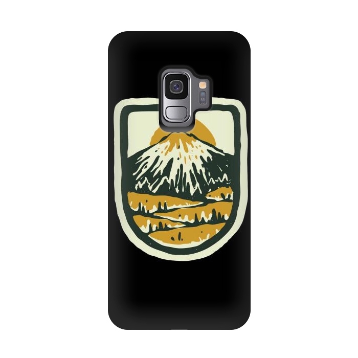 Galaxy S9 StrongFit Mountain Hand Drawn by Afif Quilimo