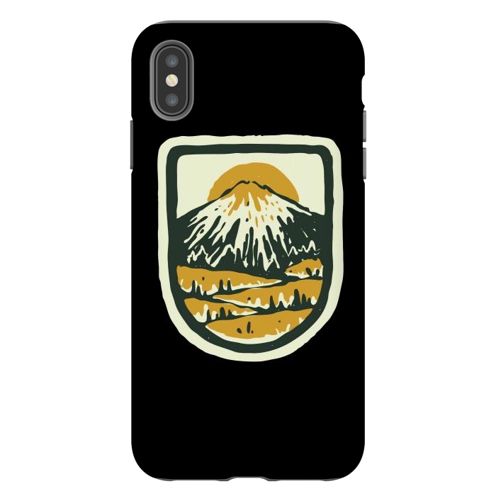 iPhone Xs Max StrongFit Mountain Hand Drawn by Afif Quilimo