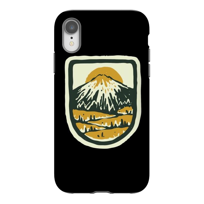 iPhone Xr StrongFit Mountain Hand Drawn by Afif Quilimo
