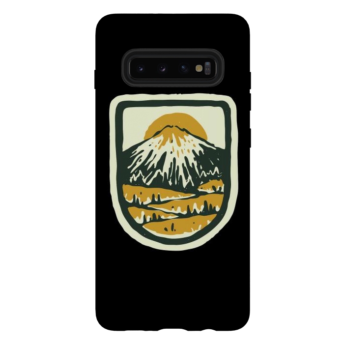 Galaxy S10 plus StrongFit Mountain Hand Drawn by Afif Quilimo