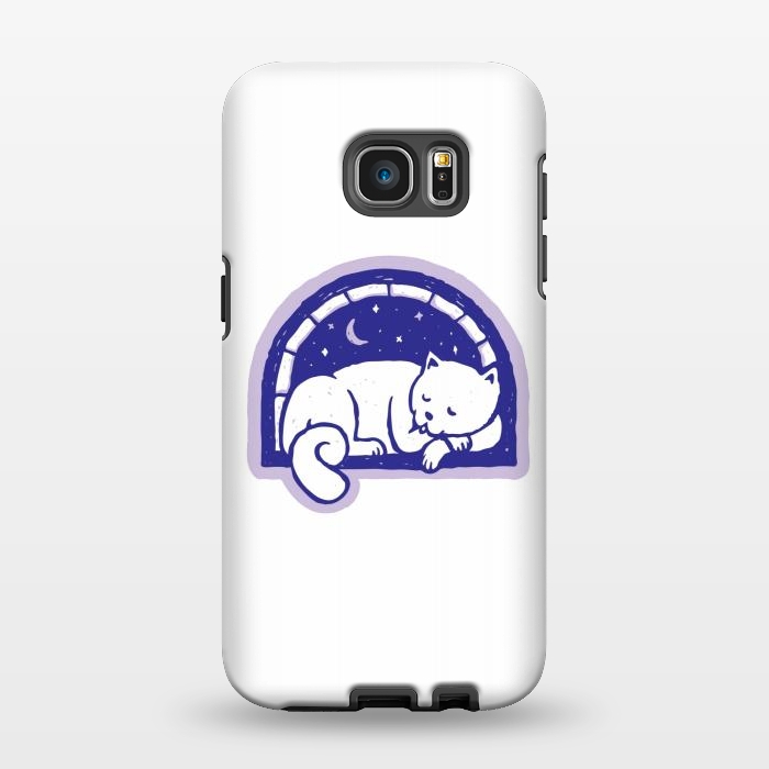Galaxy S7 EDGE StrongFit Cat Sleep by Afif Quilimo