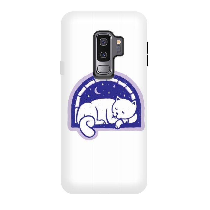 Galaxy S9 plus StrongFit Cat Sleep by Afif Quilimo