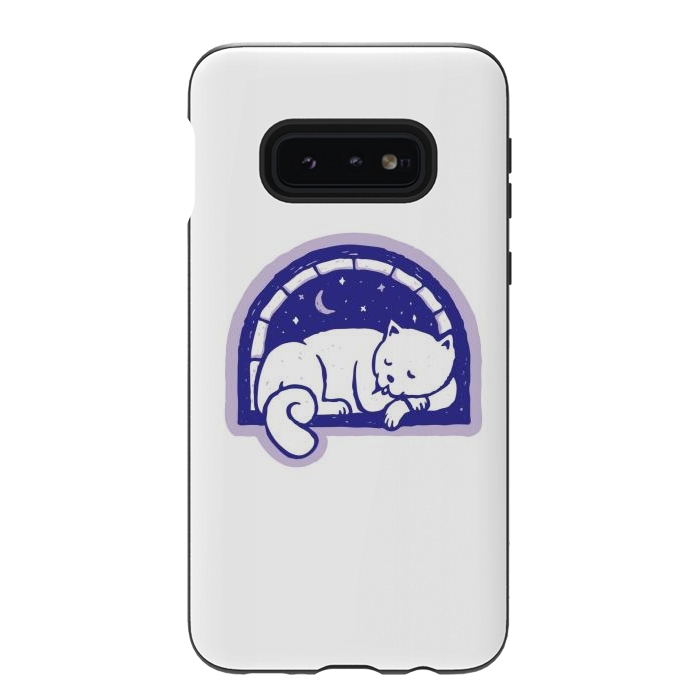 Galaxy S10e StrongFit Cat Sleep by Afif Quilimo